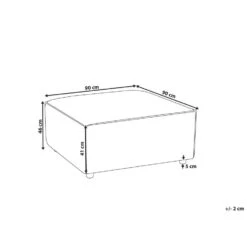 BRANDE - Ottomaan - Grijs - Polyester -Meubelwinkel a98894d9a1184771b8963043ca850f1e 1