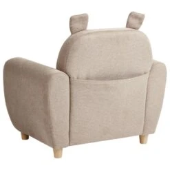 MARIBO - Kinderfauteuil - Taupe - Stof -Meubelwinkel ac4c6e5b54c843858a8bb9b1a6451c9e