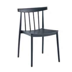 Giga Meubel Tuinstoelen Stapelbaar - Antraciet - Kunststof - Set Van 2 -Meubelwinkel ad2607eaacfb40fa8b9c707498909b96