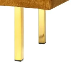 ROSEVILLE - Bankje - Geel - Fluweel -Meubelwinkel ad72dc2f4e43431b9d5dad142aee2119