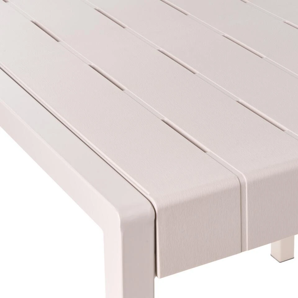 BARTICA - Tuintafel - Beige - 81 X 84 Cm - Synthetisch Materiaal 8 BARTICA - Tuintafel - Beige - 81 X 84 Cm - Synthetisch Materiaal - Afbeelding 6