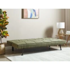 HASLE - Slaapbank 3-zits - Olijfgroen - Polyester -Meubelwinkel adb75e0742b44ad28b47429ea96d96c5