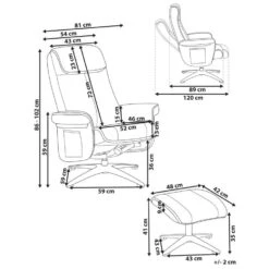 GERAS - Relaxfauteuil Met Voetenbank - Beige - Bouclé -Meubelwinkel af50a77c06cf4bba8edaa7bda60f2edb