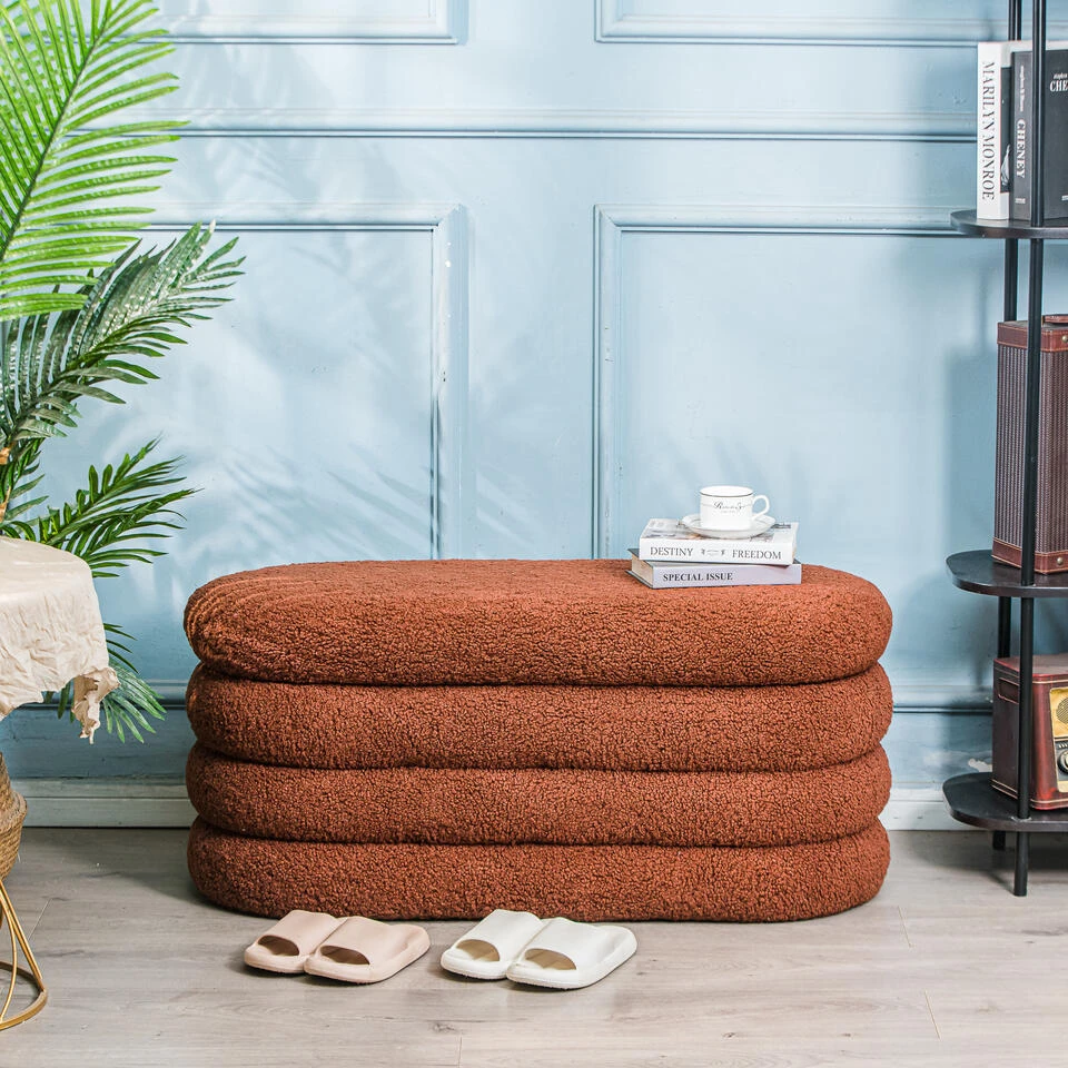 Bank Met Opbergruimte In Terracotta Lussen 4 Bank Met Opbergruimte In Terracotta Lussen - Afbeelding 2