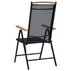 VidaXL - Tuinstoelen - Zwart - Aluminium En Textileen - 2 Stuks - Inklapbaar -Meubelwinkel b0bc7c8e28fb43a0bee12441210137bd