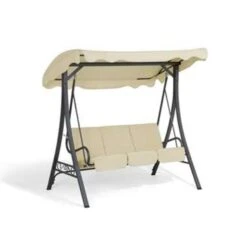 Beliani Schommelbank GARBO - Beige Polyester -Meubelwinkel b0e712a8967c414dac73bdd31f19fc5b