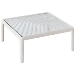 FERRETTI - Salontafel - Lichtbeige - 69 X 69 Cm - Synthetisch -Meubelwinkel b10185bdb56e43e39593f706746c1ba9