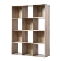 CALICOSY - Opbergrek - Licht Hout - 124.2x93.3x29.8 Cm -Meubelwinkel b15a20a5c6084f7783dce4ded6a5e94a