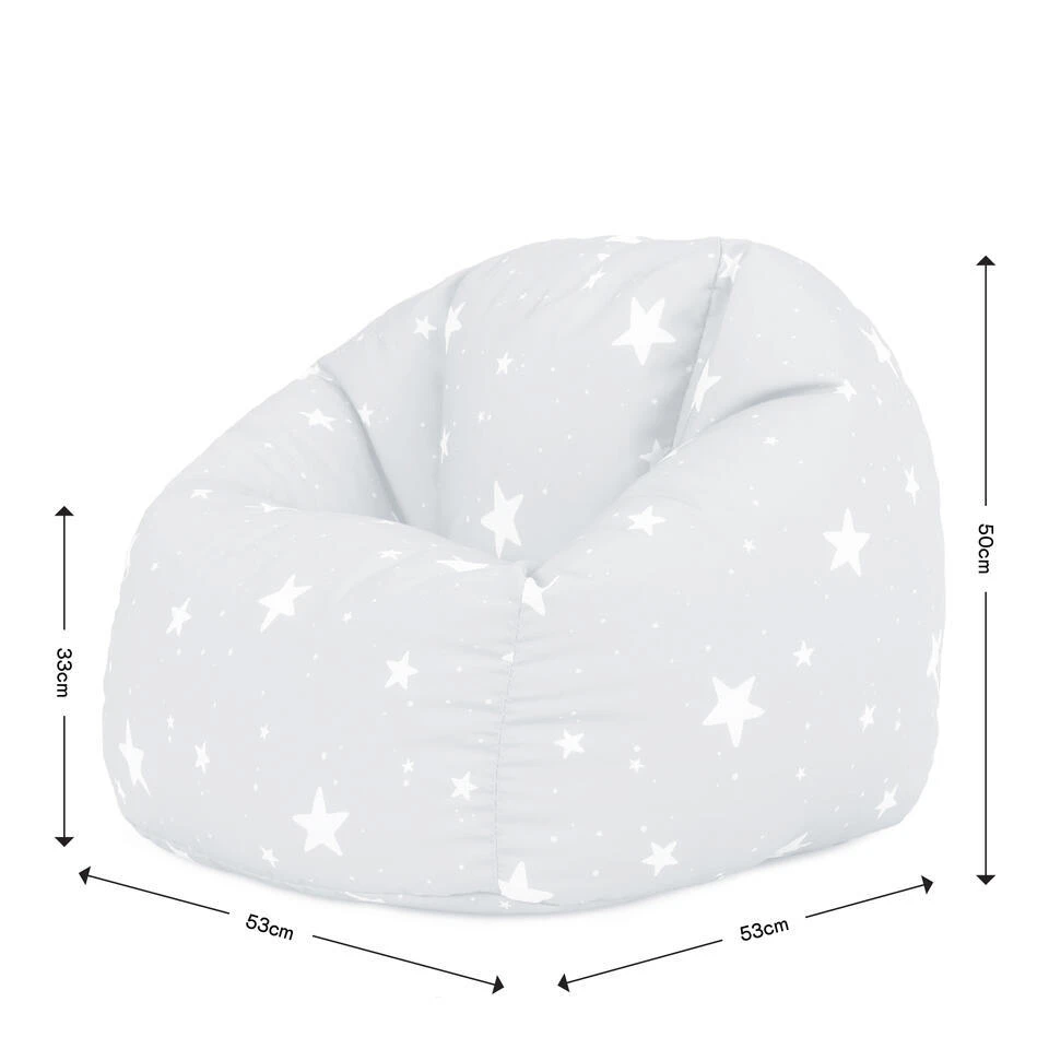 Icon Kinderzitzakken Sterrenhemel - Grijs 7 Icon Kinderzitzakken Sterrenhemel - Grijs - Afbeelding 5