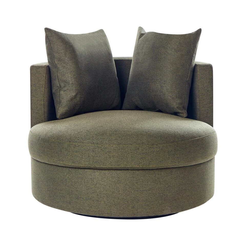 DALBY - Fauteuil - Groen - Stof 8 DALBY - Fauteuil - Groen - Stof - Afbeelding 6