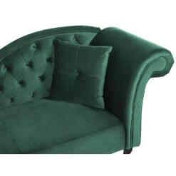 LATTES - Chaise Longue - Groen - Rechterzijde - Fluweel 15 LATTES - Chaise Longue - Groen - Rechterzijde - Fluweel -Meubelwinkel b1f806b98d1241a4adaf48531f3d2b1d