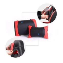 Luxe Gamestoel - Met Hoofdkussen - Kunstleer - Zwart & Rood -Meubelwinkel b3a93f1794c742aea3fbc0407564f3f2