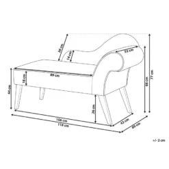 BIARRITZ - Chaise Longue - Groen - Rechterzijde - Fluweel -Meubelwinkel b3d0876c594d4f0cb14b90e64c4582a6 1