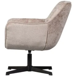 WOOOD Wibo Draaifauteuil - Chenille - Taupe - 94x71x83 -Meubelwinkel b4526681315f45cca38495b286b5d6fd