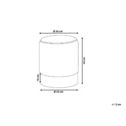 Beliani Poef BRIGITTE - Zwart Fluweel -Meubelwinkel b47aaf8d6c524e59a41cecd17239c61f