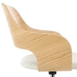 NOVATO - Bureaustoel - Lichtbeige - Linnen -Meubelwinkel b625945737c84bfeb7f32adb4de7fe9f