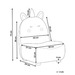 LULEA - Kinderstoel - Roze - Nepbont -Meubelwinkel b647521419e44588a161083539ef9d0c 1