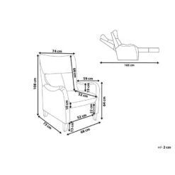 ROYSTON - TV-fauteuil - Bruin - Kunstleer -Meubelwinkel bc835875aec14d58852653cb75886f82