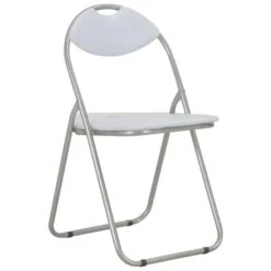 VidaXL Eetkamerstoelen Inklapbaar 2 St Kunstleer Wit 7 VidaXL Eetkamerstoelen Inklapbaar 2 St Kunstleer Wit -Meubelwinkel bd119fed6fbe45768f658de8f5a5a543