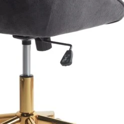 BARDSDALE - Bureaustoel - Donkergrijs - Fluweel -Meubelwinkel bfa6f22df0884ad1a621c4309172bc8b
