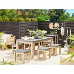 Beliani Tuinstoel OSTUNI - Grijs Vezelcement 9 Beliani Tuinstoel OSTUNI - Grijs Vezelcement -Meubelwinkel c0f75dd7e3de4c378f991f46f1d3e509