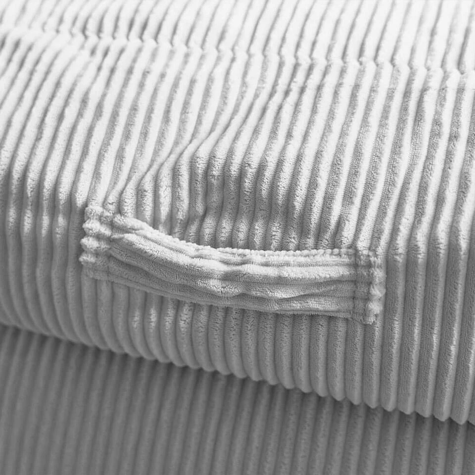 Merkloos HOME DELUXE Zitzak COSY Lichtgrijs Incl. Krukje 5 Merkloos HOME DELUXE Zitzak COSY Lichtgrijs Incl. Krukje - Afbeelding 3