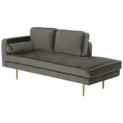 MIRAMAS - Chaise Longue - Grijs - Linkerzijde - Fluweel 14 MIRAMAS - Chaise Longue - Grijs - Linkerzijde - Fluweel -Meubelwinkel c134bbc405794d65821262a61bb1ad7d