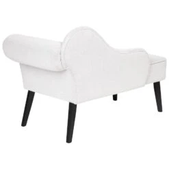 BIARRITZ - Chaise Longue - Wit - Rechtszijdig - Polyester -Meubelwinkel c15d487e88fa45dfbc679928905358dd