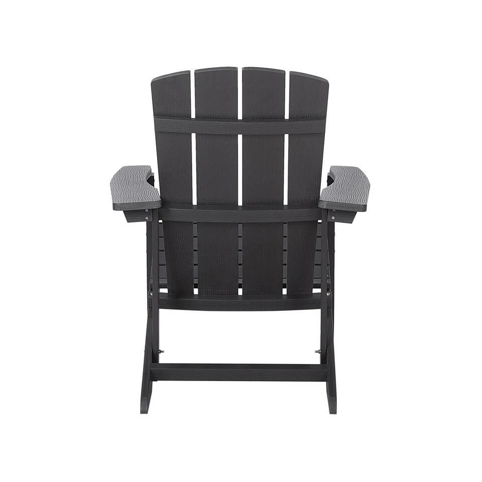 ADIRONDACK - Tuinstoel Met Voetenbank - Grijs - Kunsthout 9 ADIRONDACK - Tuinstoel Met Voetenbank - Grijs - Kunsthout - Afbeelding 7