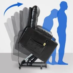 CLP Fauteuil Andover Zwart Frame - Kunstleer - Bruin -Meubelwinkel c2c3eac796c84eeab347607567b058f2