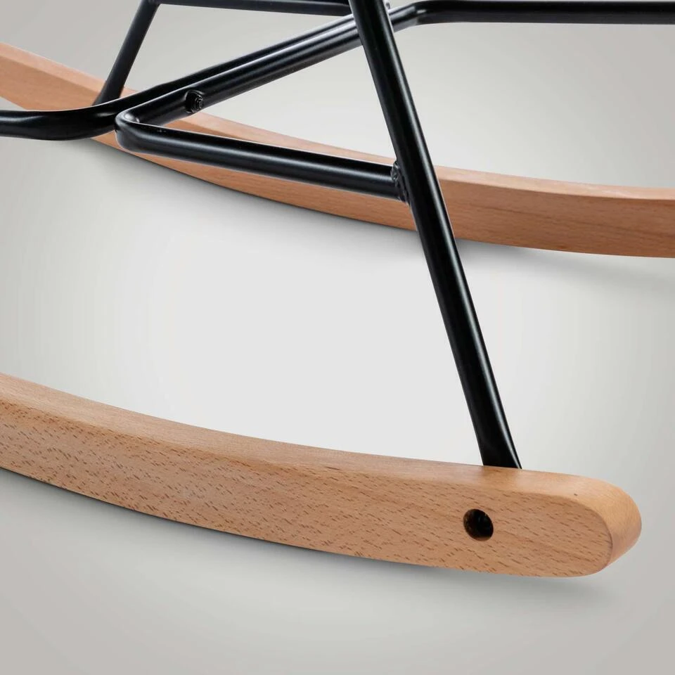 CLP Schommelstoel Sanka Fluweel - Donkergrijs 7 CLP Schommelstoel Sanka Fluweel - Donkergrijs - Afbeelding 5