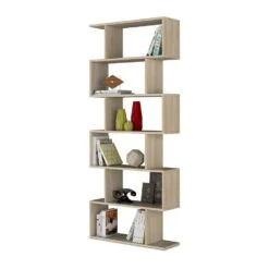 CALICOSY - Boekenkast ATHENA - Ambachtelijke Eik - 192x80x24 Cm -Meubelwinkel c365bd1f66044c19863f23b666dd41c7