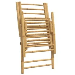 VidaXL - Inklapbaar Tuinstoelen Met Kussens - Bamboe - 4 Stuks -Meubelwinkel c672271e6e95401bb332d76566ede6e6