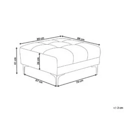 ALNES - Ottomaan - Wit - Polyester 13 ALNES - Ottomaan - Wit - Polyester -Meubelwinkel c766a0652ffb46faacc61cf793a29f99