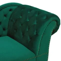NIMES - Chaise Longue - Groen - Rechterzijde - Fluweel -Meubelwinkel c7d6f0dabc0146e1b6cc0b67754bc69c