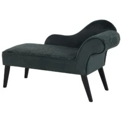 BIARRITZ - Chaise Longue - Groen - Rechterzijde - Fluweel -Meubelwinkel c914e9c97cce450fb54f6b7335557bd7