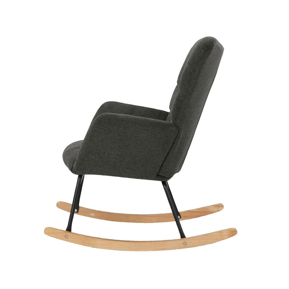 Elza - Schommelstoel Antraciet 4 Elza - Schommelstoel Antraciet - Afbeelding 2