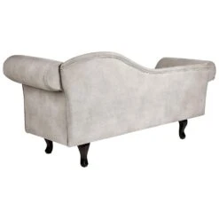 LATTES II - Chaise Longue - Taupe - Rechterzijde - Fluweel -Meubelwinkel cba0f81c9b8e4871add0961fd357c454