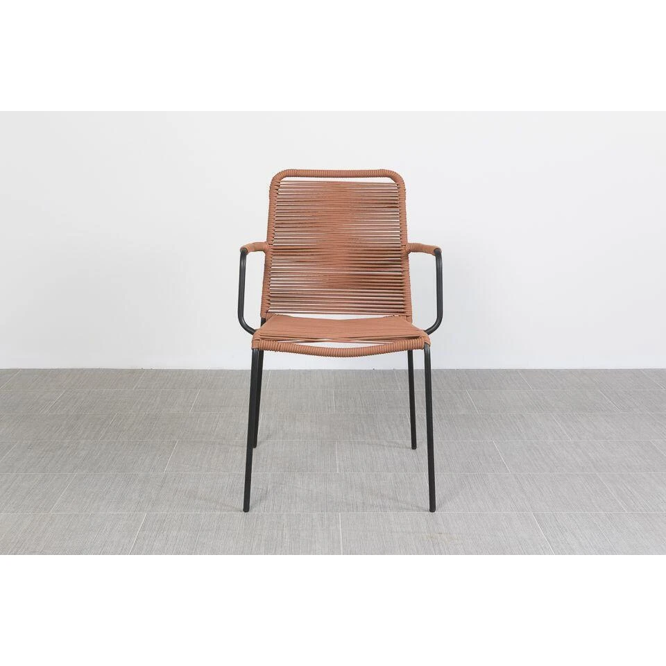 VDG Set Van 6 - Denver Rope Stapelbare Stoel - Terracotta 8 VDG Set Van 6 - Denver Rope Stapelbare Stoel - Terracotta - Afbeelding 6