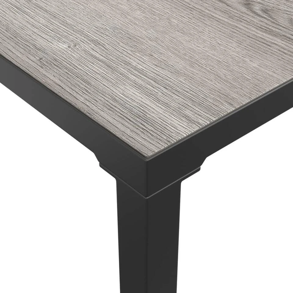 VidaXL - Tuintafel - Grijs - DPC En Staal - 55 X 55 X 31 Cm 6 VidaXL - Tuintafel - Grijs - DPC En Staal - 55 X 55 X 31 Cm - Afbeelding 4