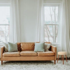 Home & Styling Bijzet Krukje - Creme Wit - Hout/stof - 45 Cm -Meubelwinkel cce7535cfec1441c83218ba4e94facc5