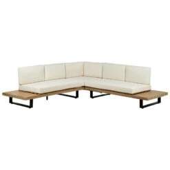 MYKONOS - Loungeset Voor 5 - Crème - Acaciahout -Meubelwinkel cd77b0f92f95419aab9b5093b826bb93