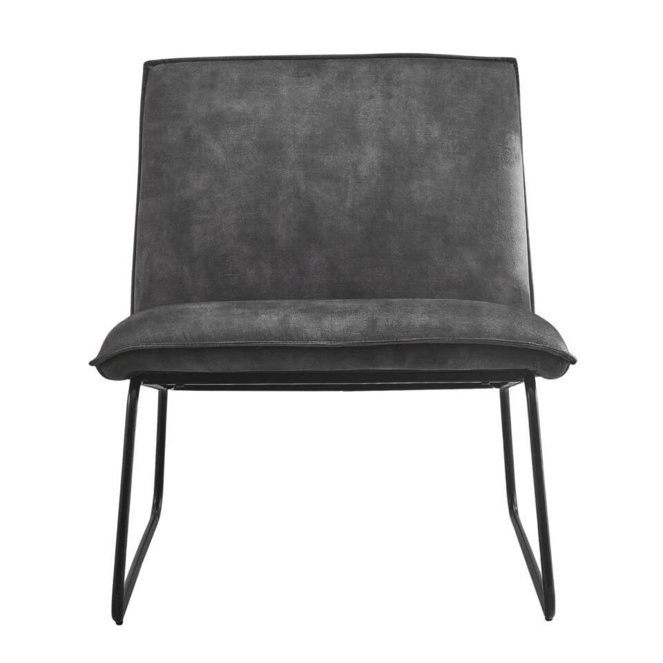 Fauteuil James - Velvet Antraciet 4 Fauteuil James - Velvet Antraciet - Afbeelding 2