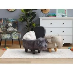 Beliani Dierenhocker DOGGY - Grijs Fluweel 8 Beliani Dierenhocker DOGGY - Grijs Fluweel -Meubelwinkel cde68cd630e64ca9ad89a98f21411300