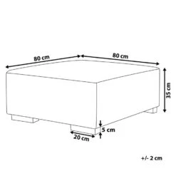 LUNGO - Ottomaan - Groen - Corduroy -Meubelwinkel ce06254e06df40d59ffd48fa89d1f16d