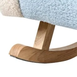 SKARE - Schommelstoel Voor Kinderen - Lichtblauw - Bouclé -Meubelwinkel ce31207b7a1e4011b2eeed329a36199c