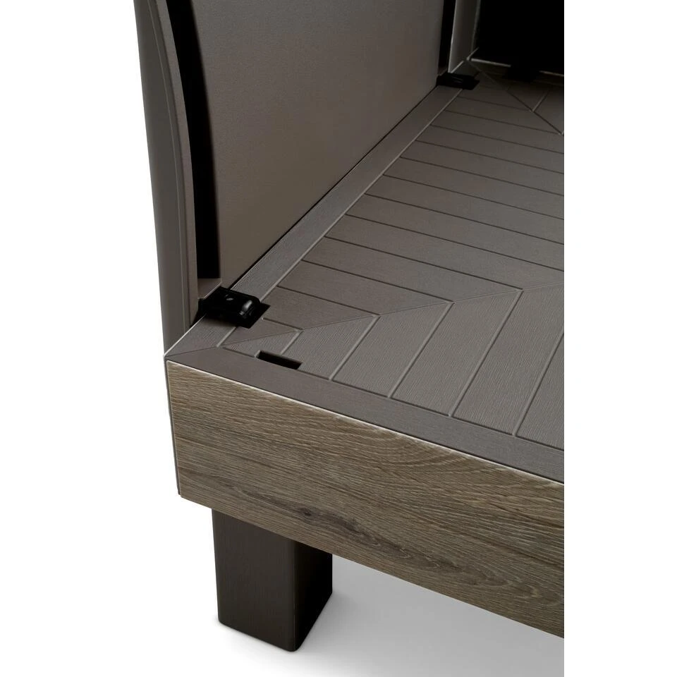 Keter Signature Elements Tuinstoel - Met Groene Kussens - Cappuccino/Ashwood 9 Keter Signature Elements Tuinstoel - Met Groene Kussens - Cappuccino/Ashwood - Afbeelding 7