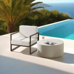 Tectake - Tuin-loungefauteuil Comosa, XXL-kussens, Bruin / Beige -Meubelwinkel d1b0d68dd58547de9d1776df50dfa8f0