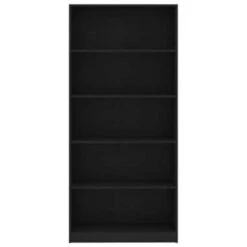 VidaXL Boekenkast Met 5 Schappen 80x24x175 Cm Bewerkt Hout Zwart -Meubelwinkel d2434f3fc2b94de88a4af8b4066fd884