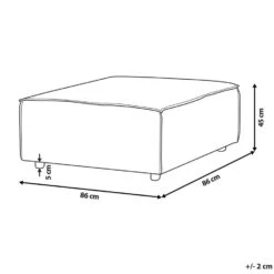 ARDAL - Ottomaan - Off-white - Corduroy -Meubelwinkel d295797038e2432099cf4687c136d342